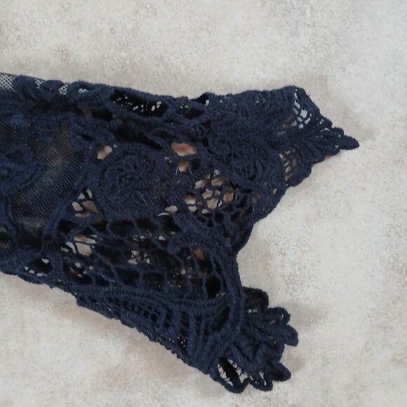 Lace Bolero Jacket Shrug Bell Sleeve - Picture 5 of 6